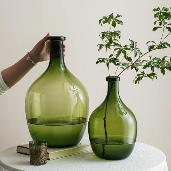  Bình Hoa Thuỷ Tinh Olive 