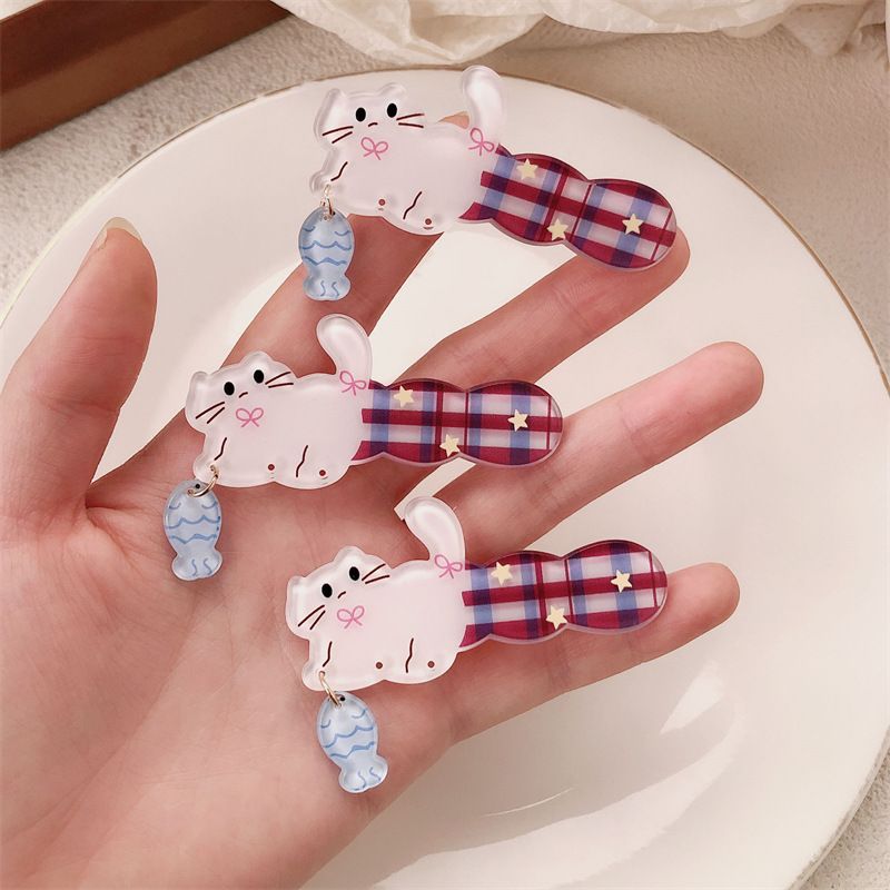  Kẹp Tóc Mèo Con Câu Cá 