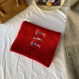  Khăn Len Thêu 3 Chú Cún 