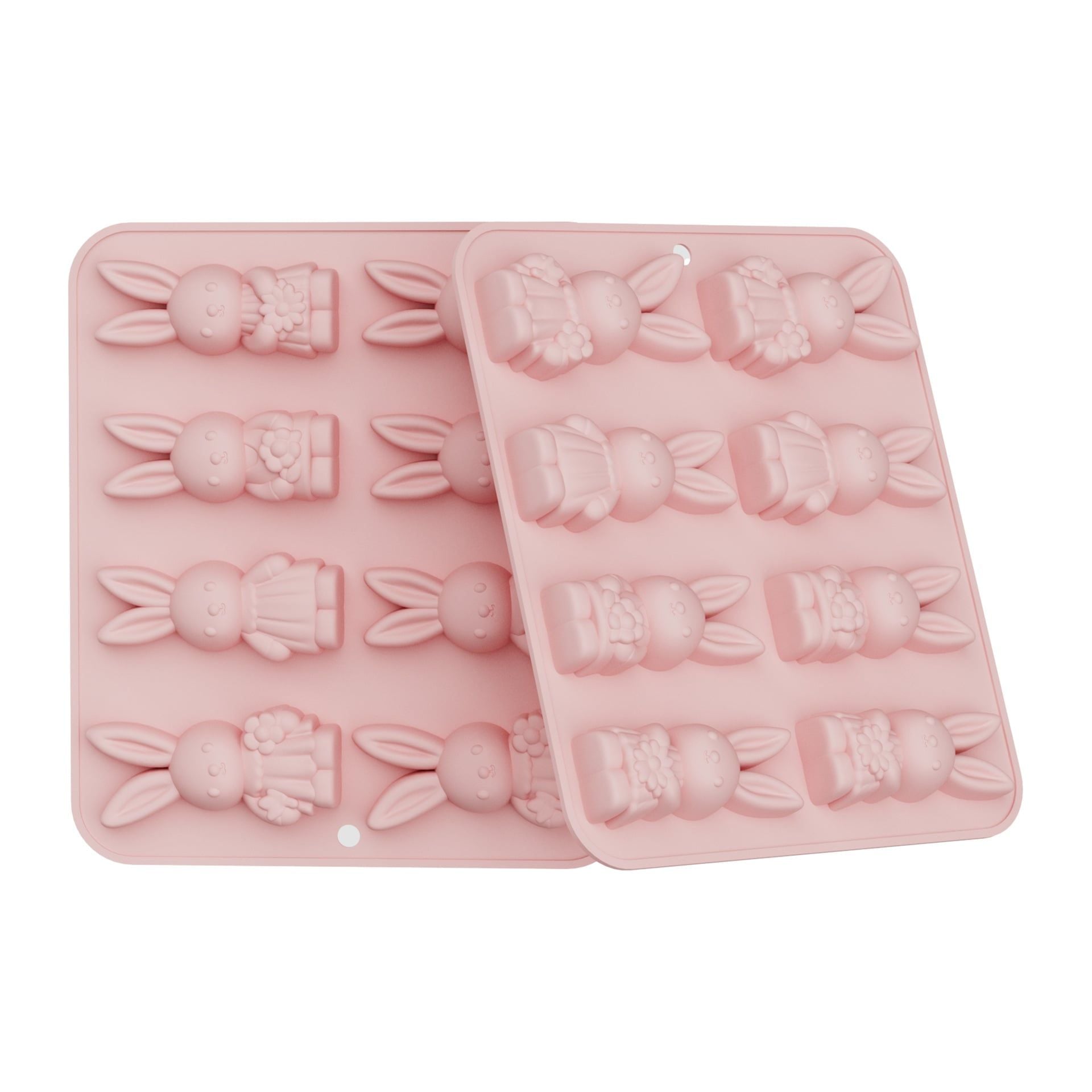 Khuôn Silicone Thỏ Hoa 
