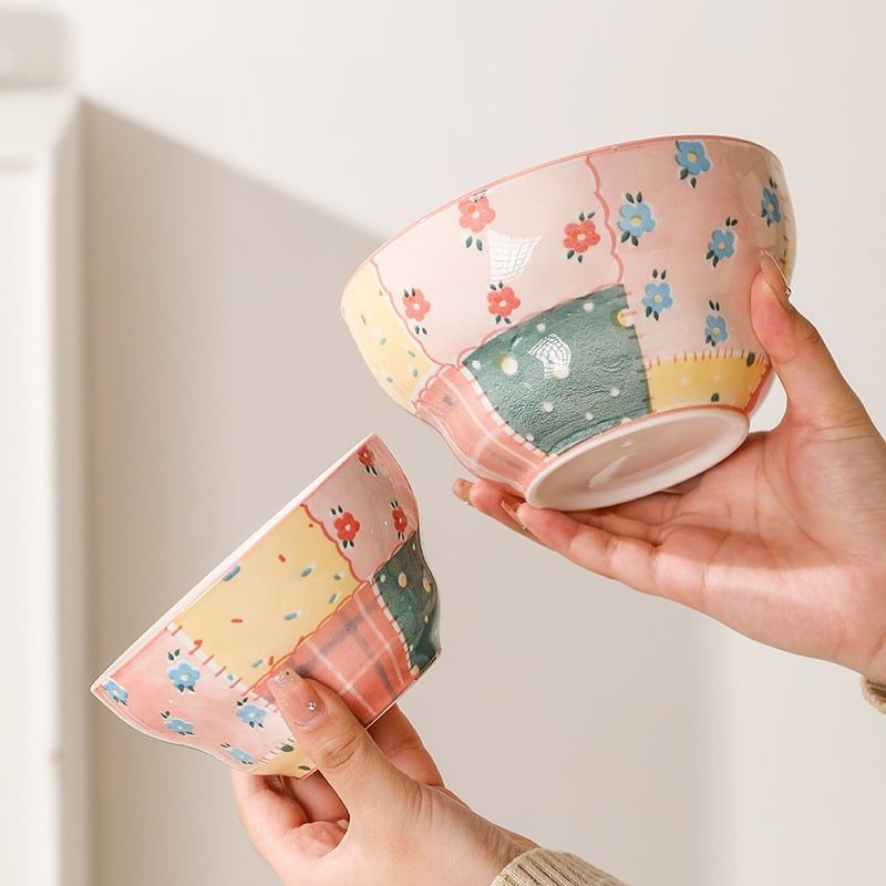  Bộ Đồ Ăn Cottage Patchwork 