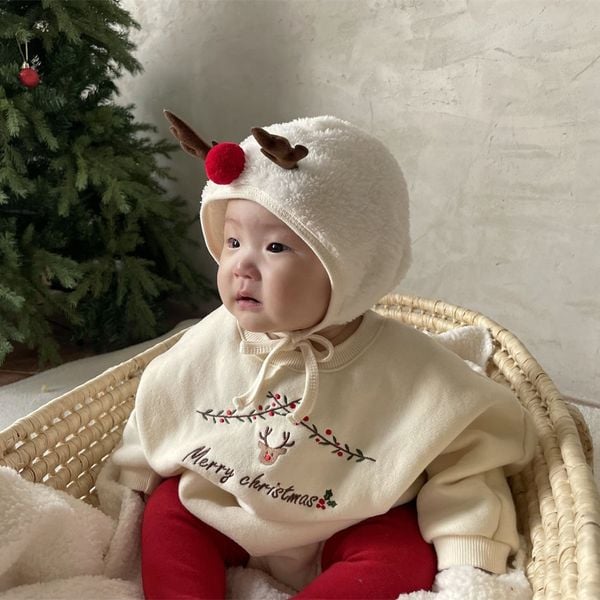  Jumpsuit Tuần Lộc Trắng 