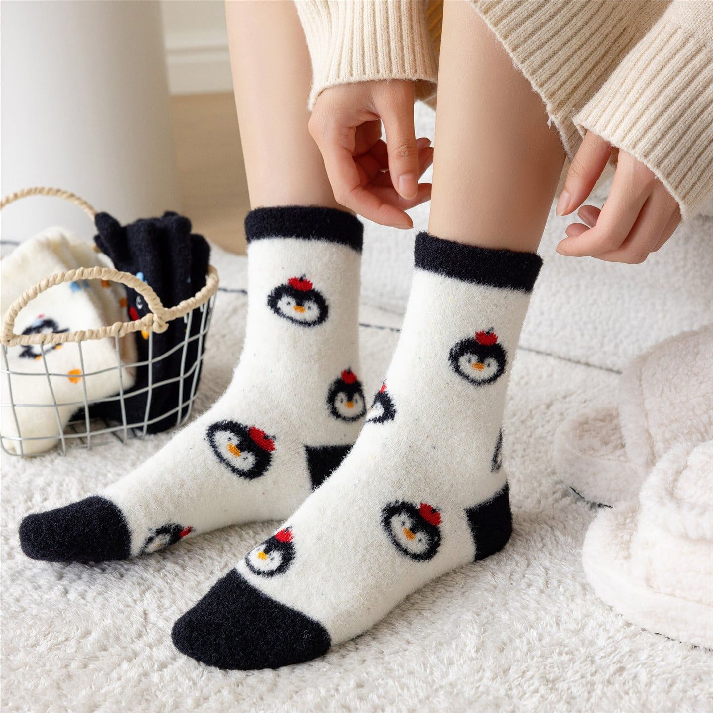  Tất Chim Cánh Cụt Dễ Thương 