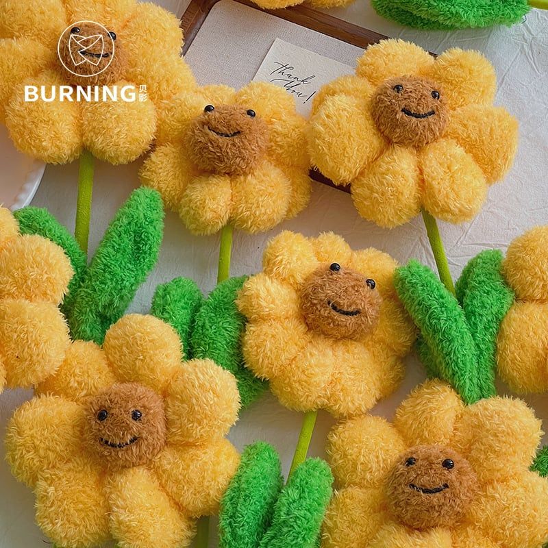  Cành Hướng Dương Bông Xù 