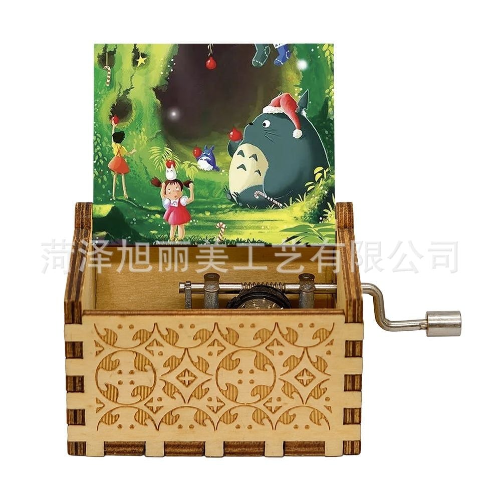  Hộp Nhạc Gỗ Hoạt Hình Retro 