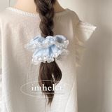  Scrunchie Xanh Ren Hoa Nhí 
