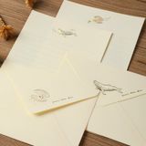  Tập Giấy Viết Thư Họa Tiết Gold 