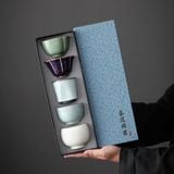  Bộ Chén Trà Gốm Sứ 5 Món 