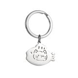  Móc Khóa Mèo Kim Loại 