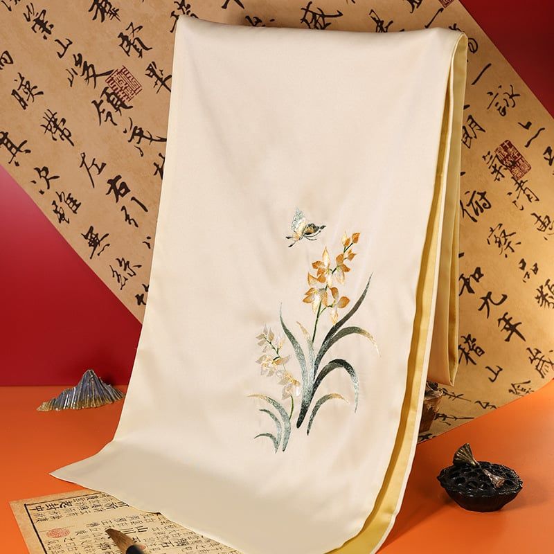  Khăn Lụa Lan Ngọc Hòa Phong 