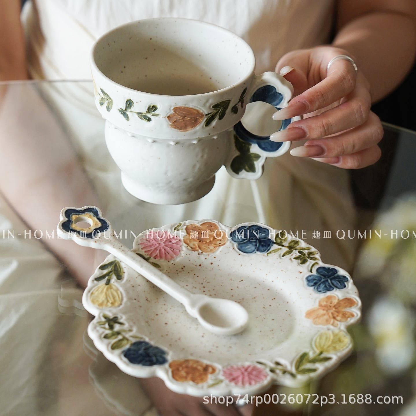  Set Tách Vườn Hoa Retro 