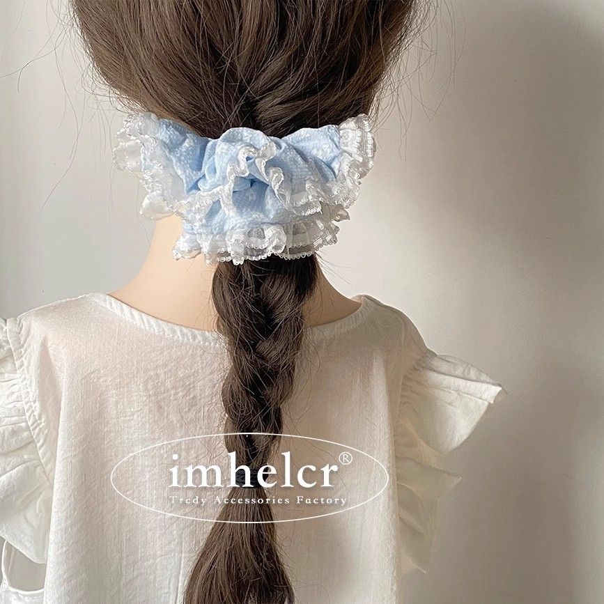  Scrunchie Xanh Ren Hoa Nhí 