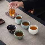  Bộ Chén Trà Gốm Sứ 5 Món 
