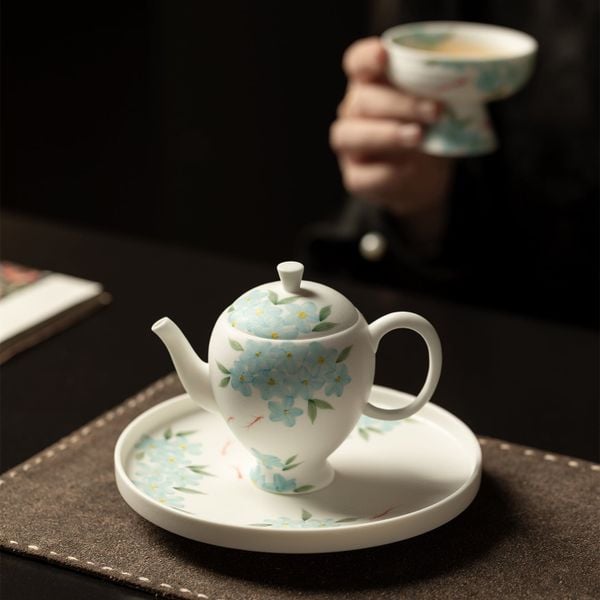  Ấm Trà Bạch Hoa Lam 