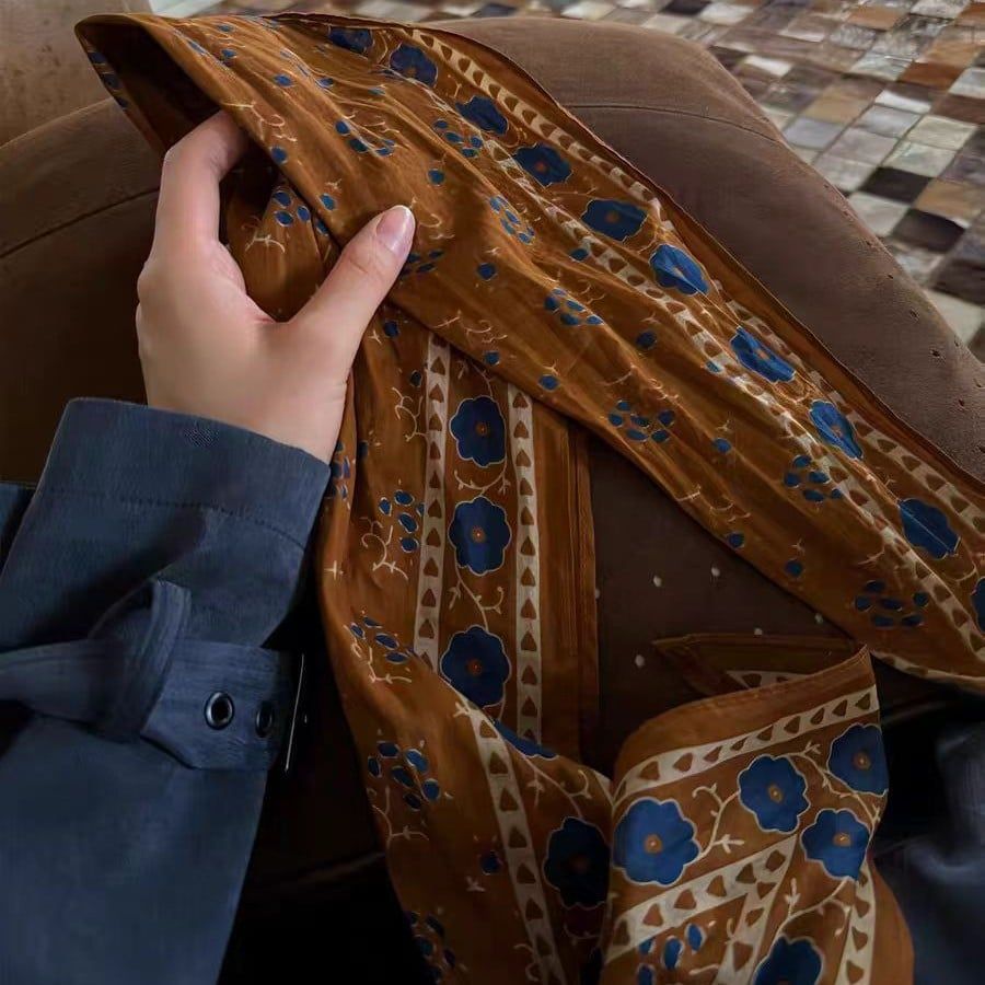  Khăn Choàng Màu Lá Phong 