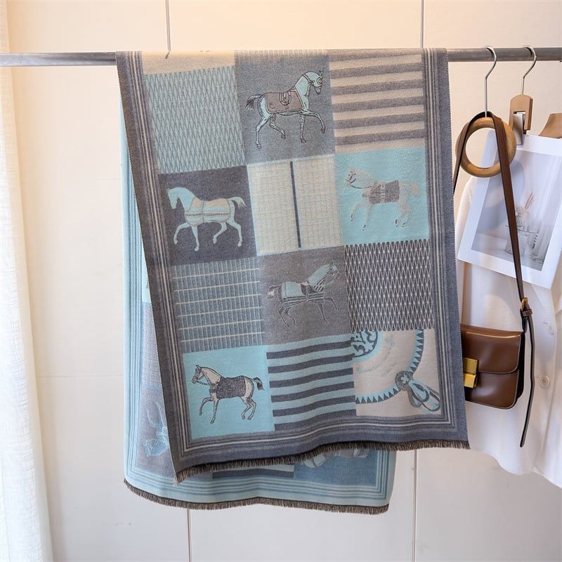  Khăn Choàng Ngựa Patchwork 