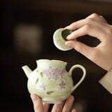  Ấm Trà Hoa Cẩm Tú Cầu Vẽ Tay 