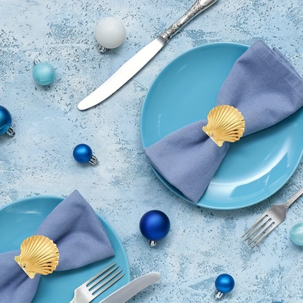  Napkin Ring Vỏ Sò 