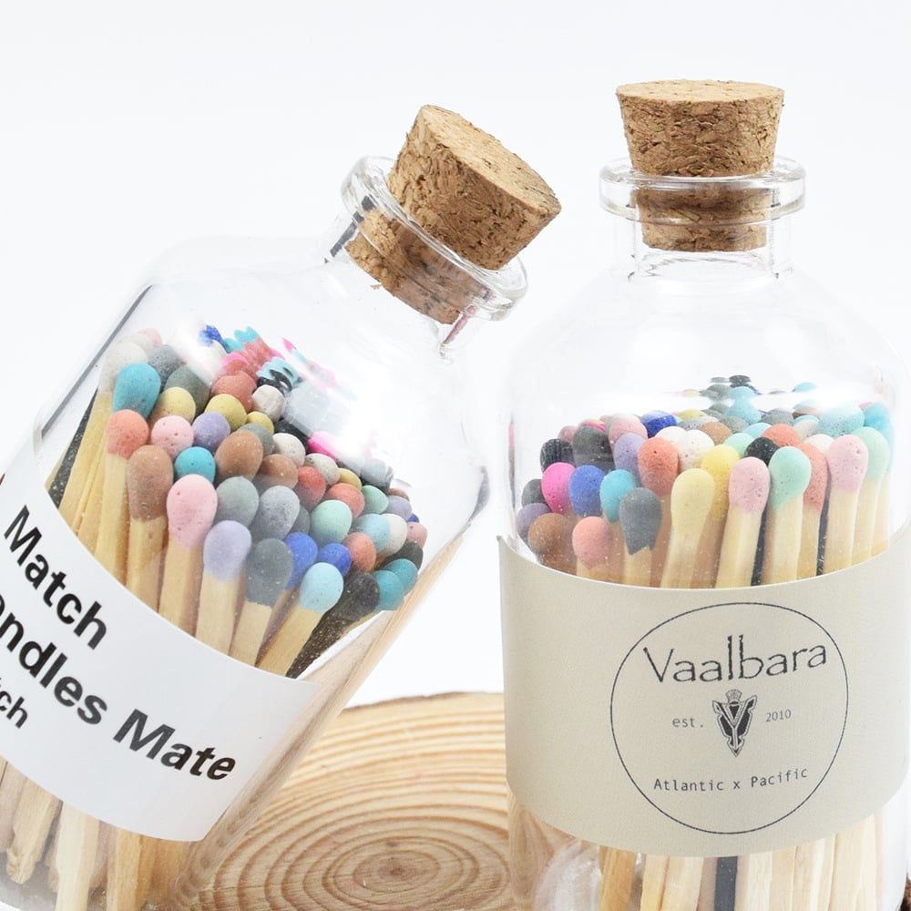  Lọ Diêm Thuỷ Tinh Match Candles Mate 