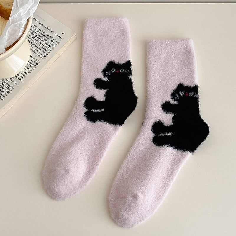  Tất Lông Mềm Fluffy Bear 