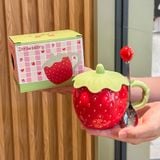  Cốc Sứ Dâu Tây Đáng Yêu 