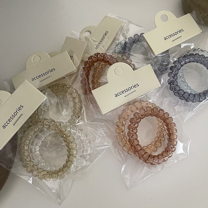  Set 2 Dây Buộc Tóc Lò Xo 