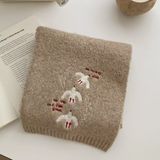  Khăn Len Thêu Hoạ Tiết Chú Chim 