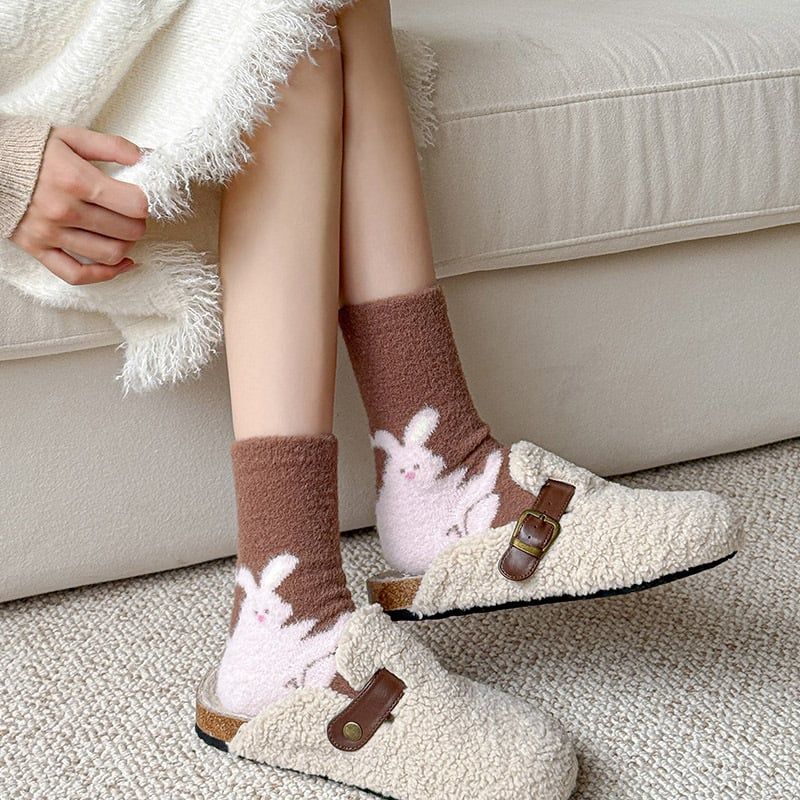  Tất Lông Mềm Fluffy Bear 