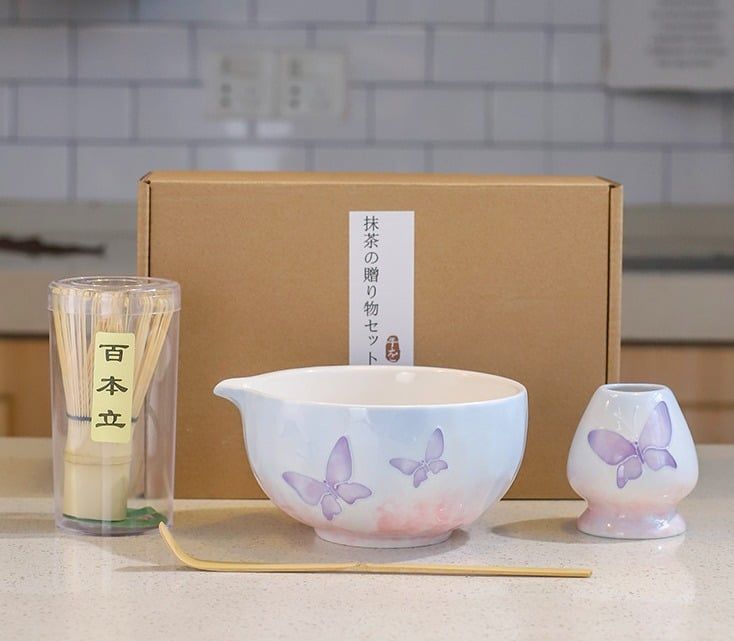 Set Pha Matcha Blooming Butterfly 