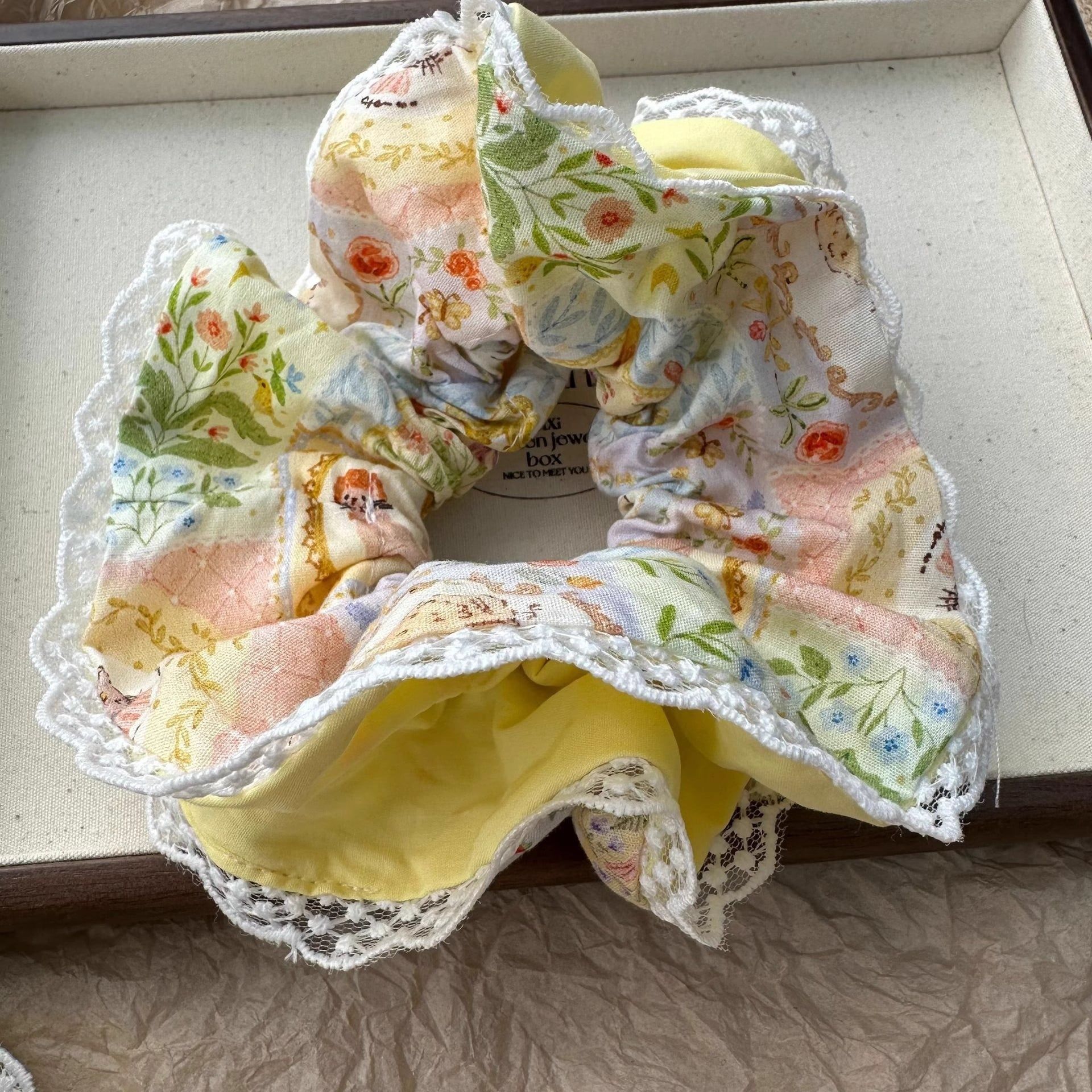  Scrunchie Buttercup Garden 