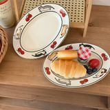  Đĩa Sứ Mèo Cà Chua 