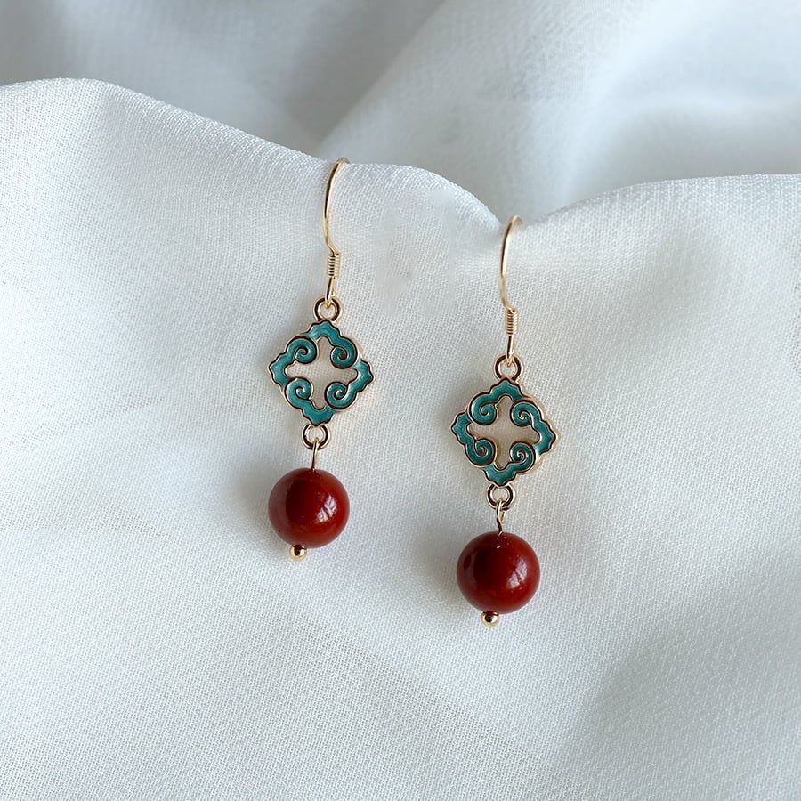  Khuyên Tai Hồng Ngọc Tủy 