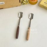  Thìa Vuông Cán Gỗ 