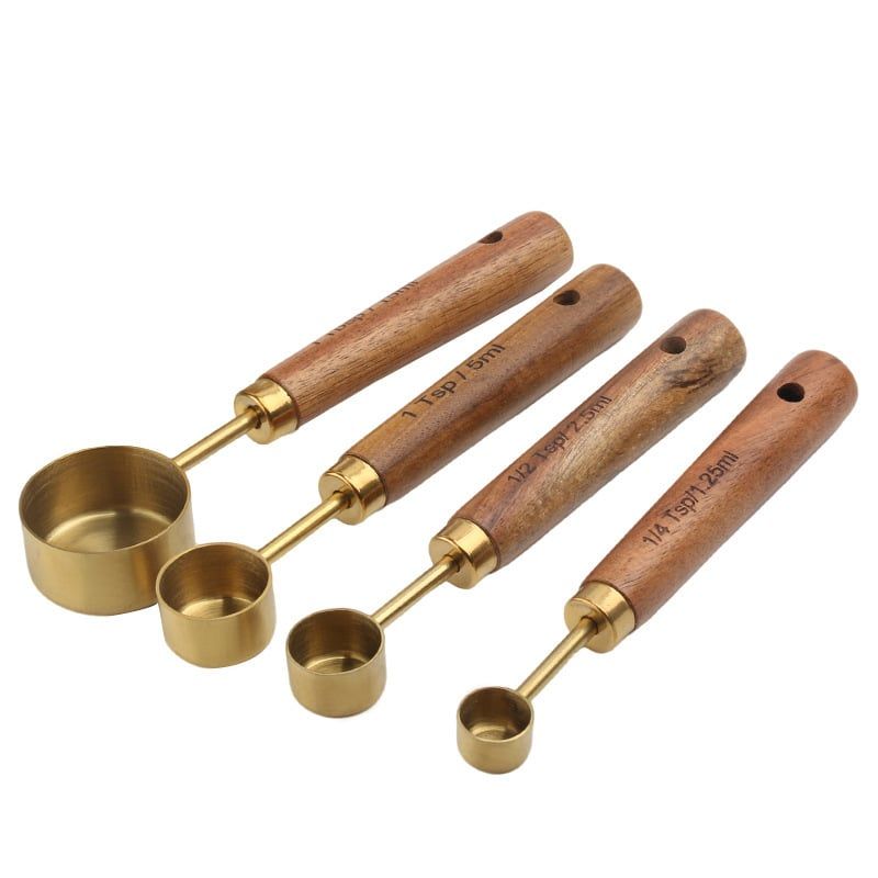  Bộ Thìa Đong Cán Gỗ 
