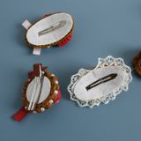  Kẹp Tóc Len Vintage Mushroom 