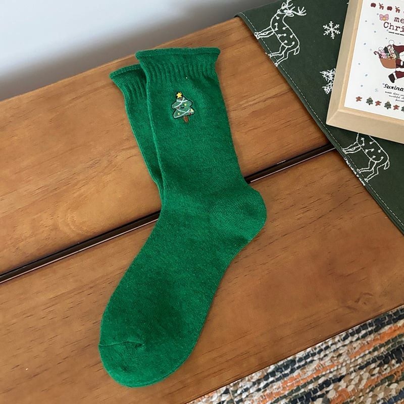  Tất, Set Tất Thêu Giáng Sinh 