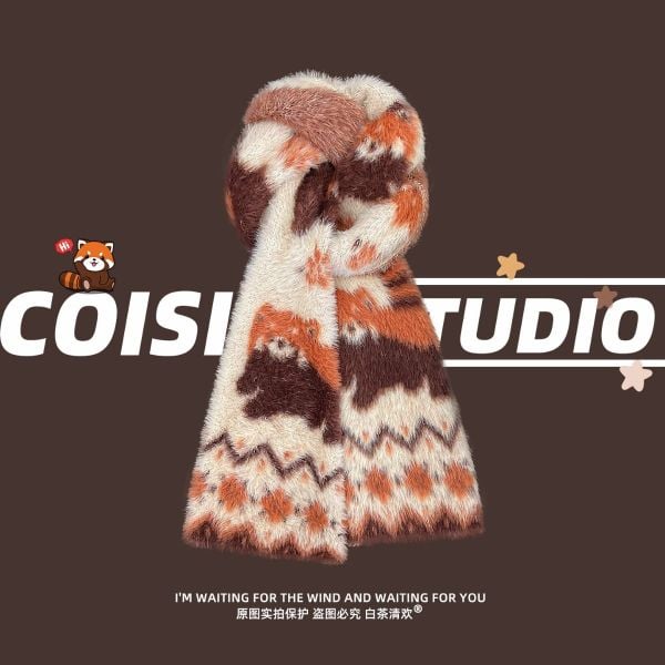  Khăn Quàng Cổ Gấu Mèo 