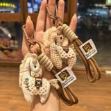  Móc Treo Ngựa Pony Thêu Hoa 