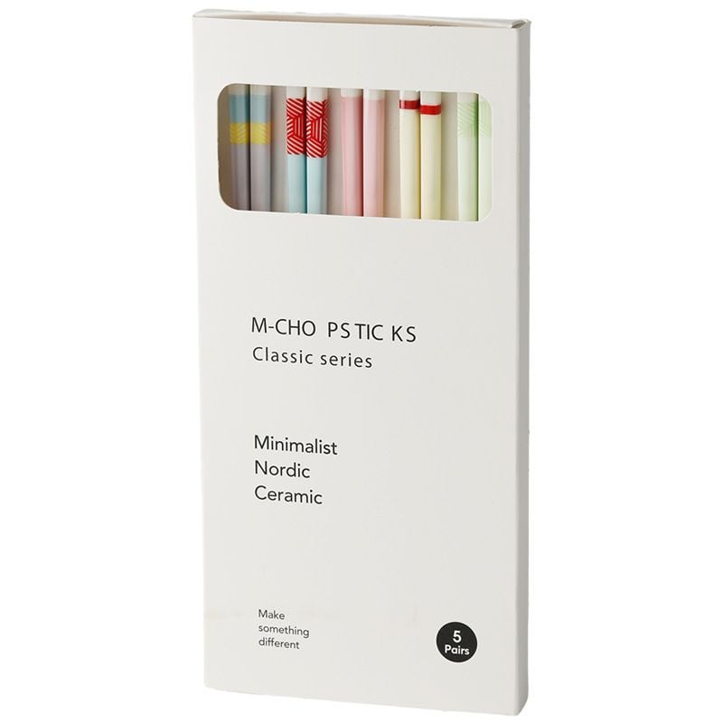  Hộp 5 Đôi Đũa Gốm Macaron 