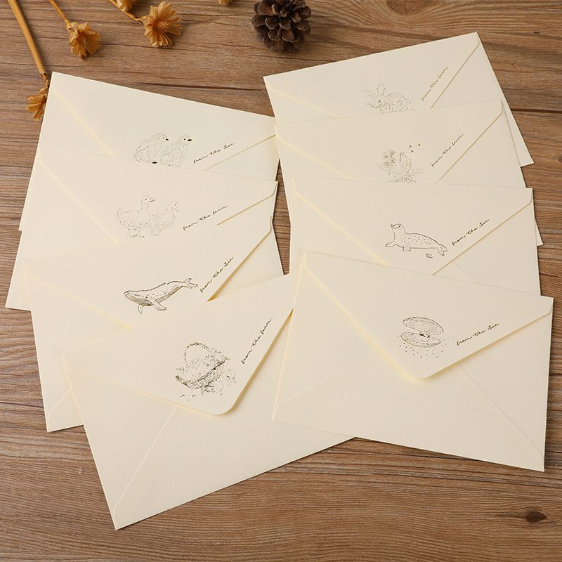  Phong Thư Họa Tiết Gold 