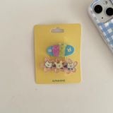  Set Kẹp Tóc Thỏ Gấu Ngôi Sao 