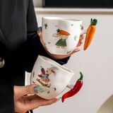  Cốc Gốm Vegetable 