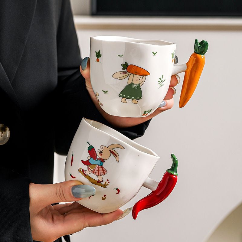  Cốc Gốm Vegetable 