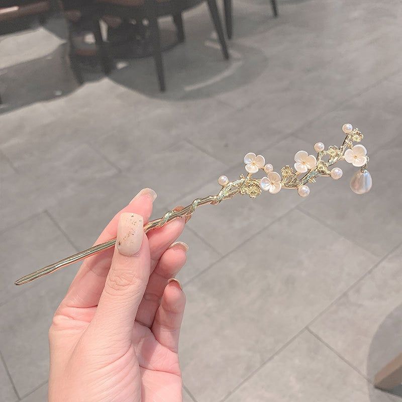  Trâm Cài Tóc Hoa Mận Ngọc Mai 
