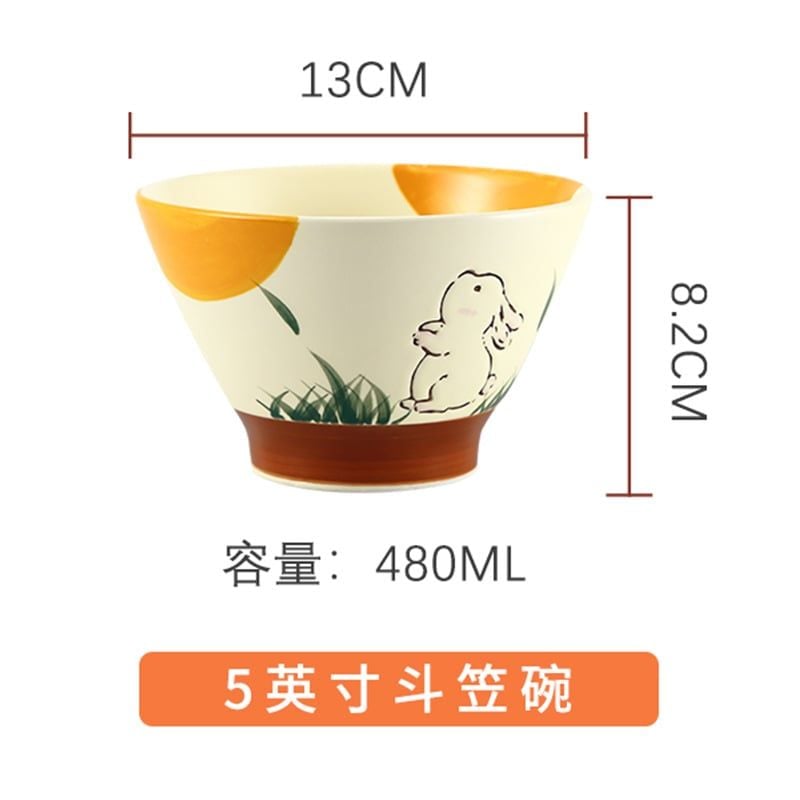  Bát Gốm Chú Thỏ Con Tinh Nghịch 