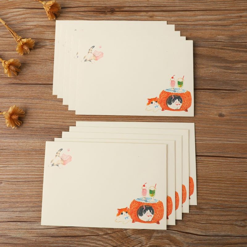  Phong Thư Mèo Sketch 