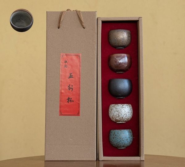  Bộ Cốc Trà Gốm Thô 