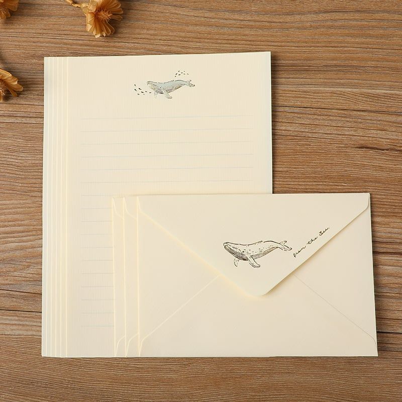  Tập Giấy Viết Thư Họa Tiết Gold 