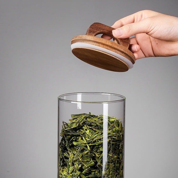  Hũ Đựng Trà Thuỷ Tinh 