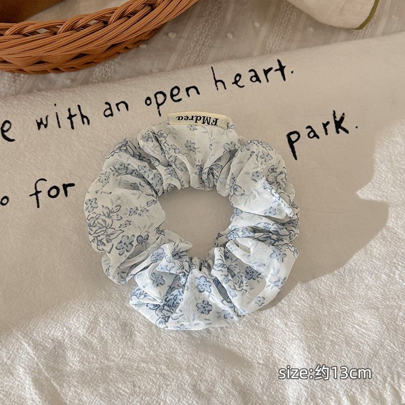  Scrunchie Hoa Xanh Vintage 